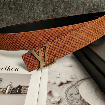 2025 3 Colors  Orange Leather Belt