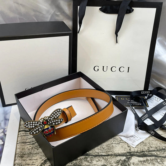 2025 4 Colors  bee lychee pattern double-sided belt