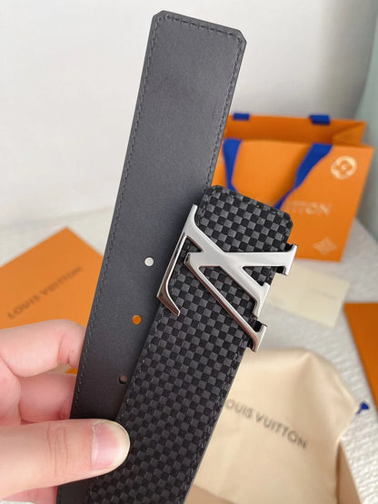 2025 belt cowhide leather belt width 4.0cm