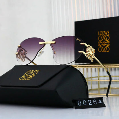 LOEWE Metal temple gradient sunglasses 00264