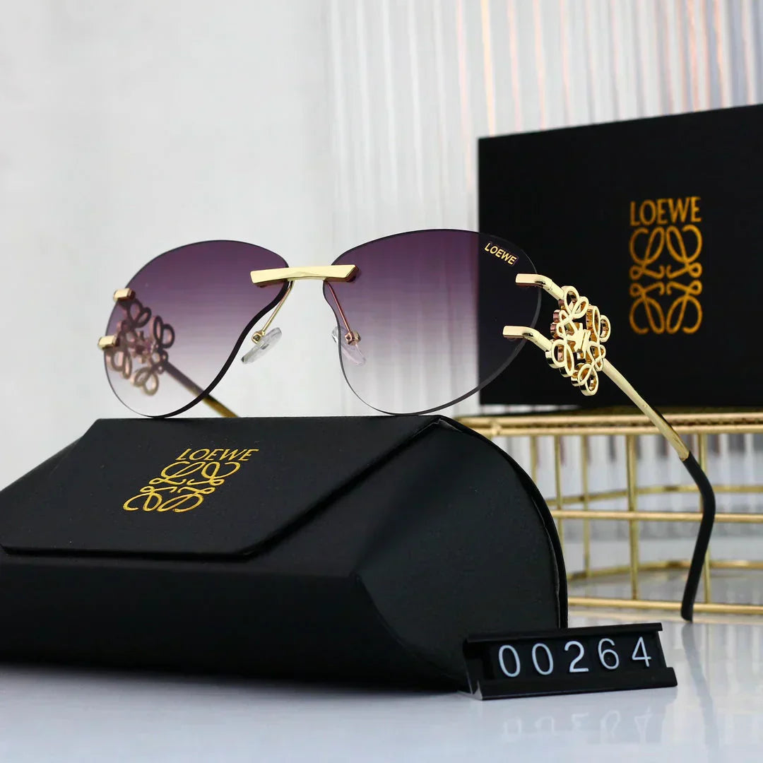 LOEWE Metal temple gradient sunglasses 00264