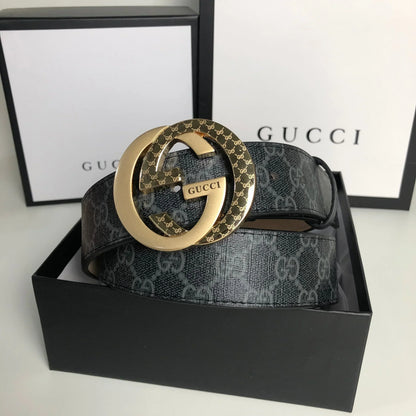 2025 3 Colors printed letter leather belt