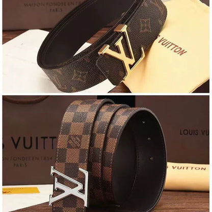 2025 3 Colors printed letter leather belt