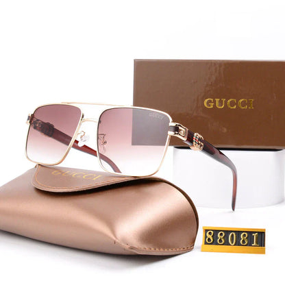 2025 Metal double-bridge retro sunglasses