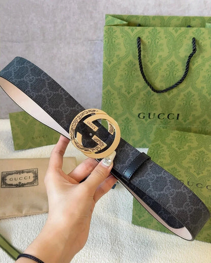 2025 Printed imported waterproof belt copper metal buckle 4.0cm