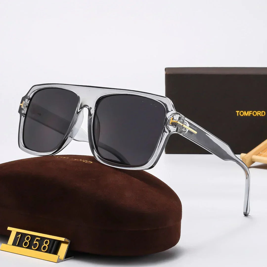 TOM FORD Square Round Sunglasses 1858