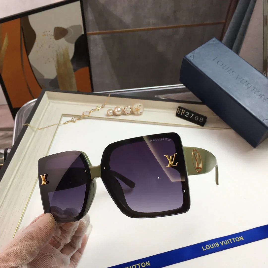 2025 Square large frame trendy retro sunglasses