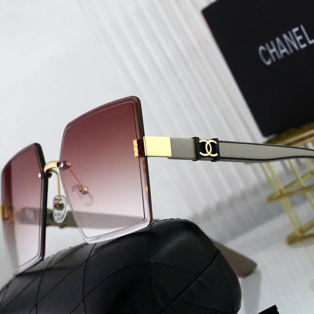 2025 Sunglasses  Square frameless fashion sunglasses