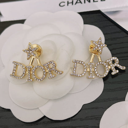 2025 Zircon Star Letter Earrings