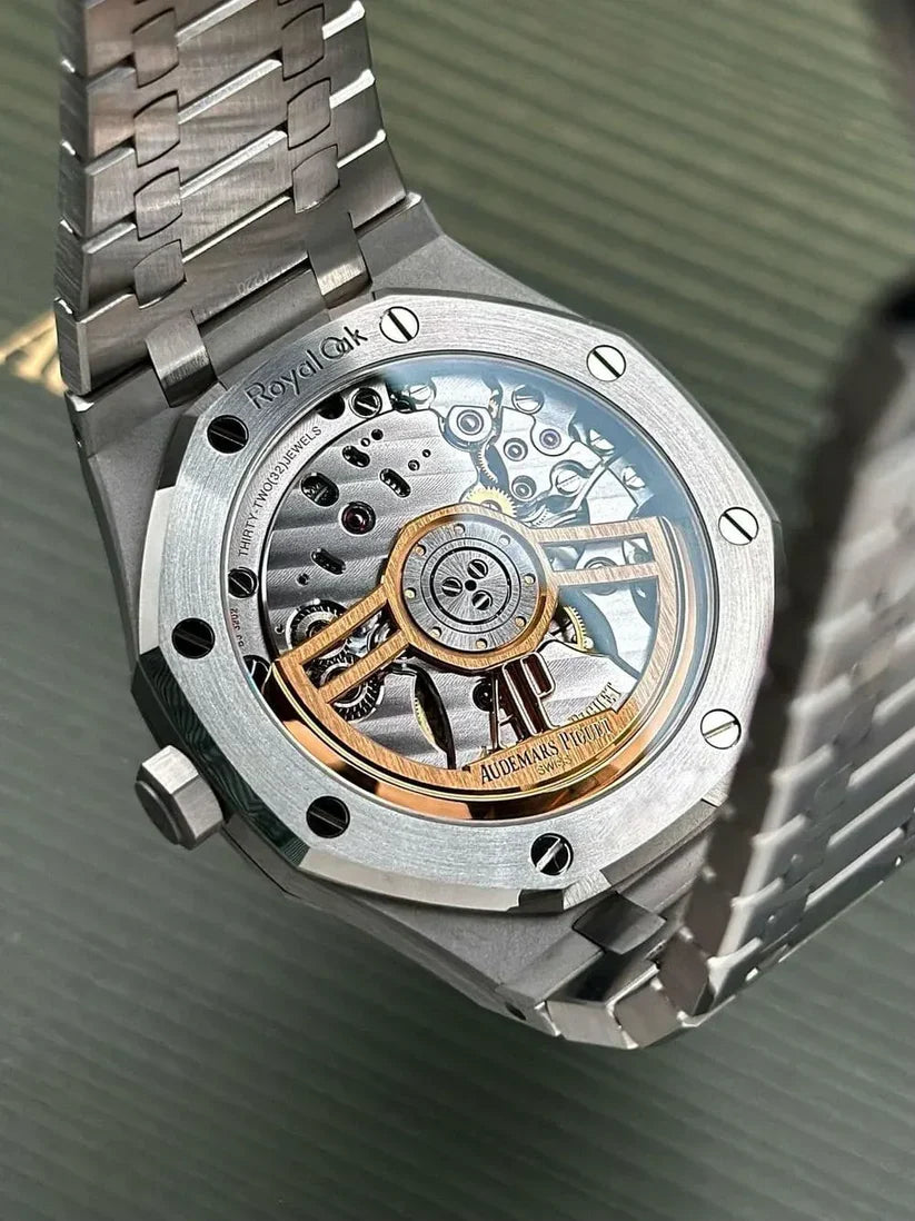 Audemars Piguet Royal Oak Automatic Watch 41mm Black Dial 15500ST