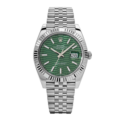 2025 Watch Datejust 126334 Stainless Steel Fluted Motif Green Dial Jubilee (2022)