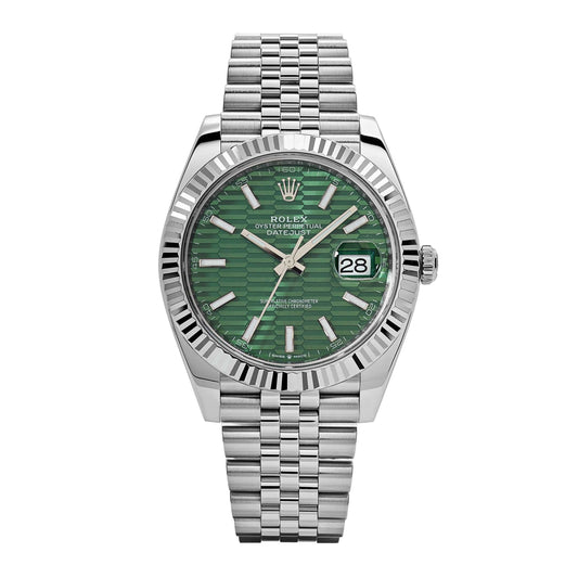 2025 Watch Datejust 126334 Stainless Steel Fluted Motif Green Dial Jubilee (2022)