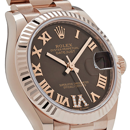 2025 Watch Datejust 278275 Rose Gold Diamond Chocolate Dial President (2022)