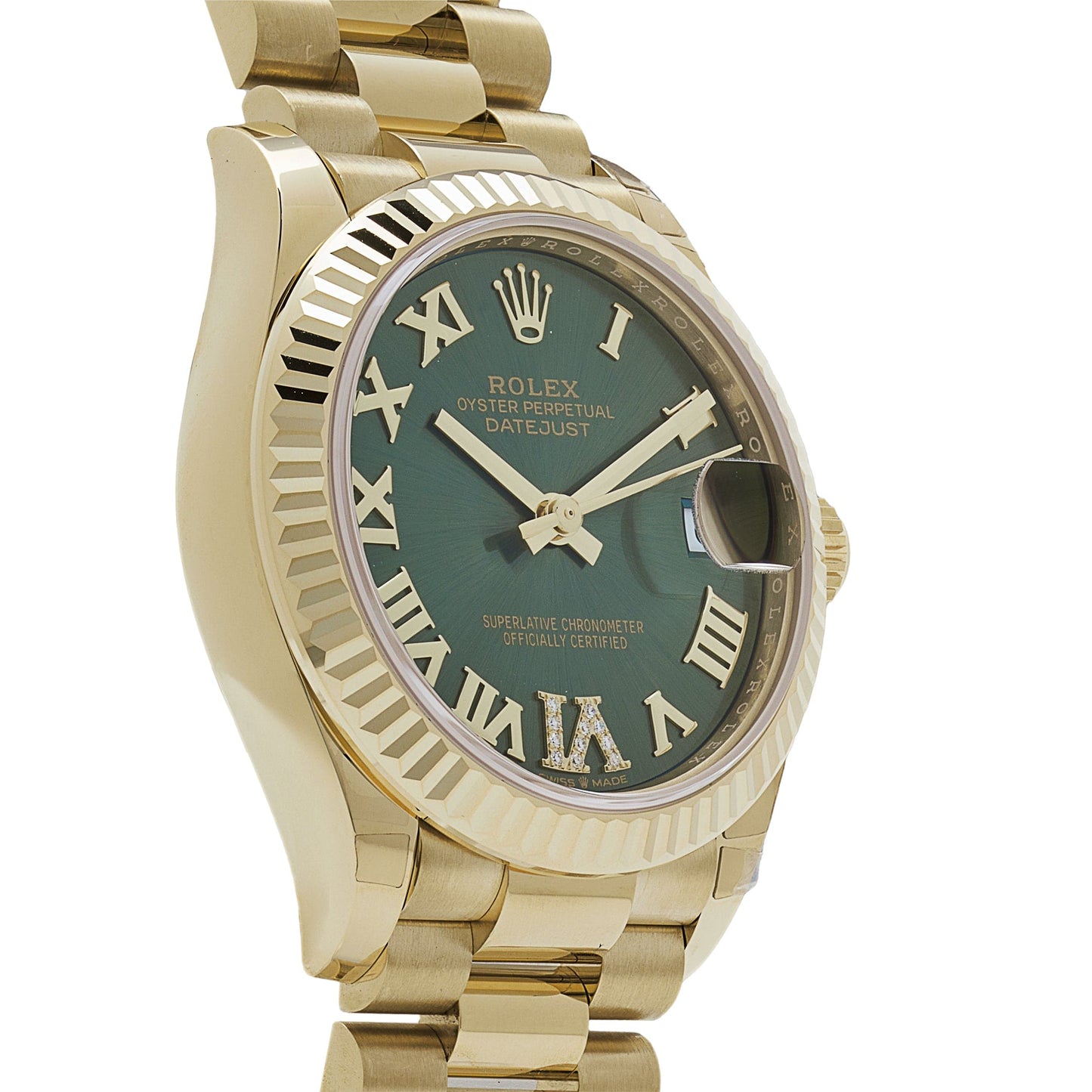 2025 Watch Datejust 278278 Yellow Gold Diamond Green Dial President (2023)