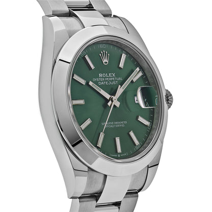 2025 Watch Datejust 126300 Stainless Steel Green Dial Oyster (2022)