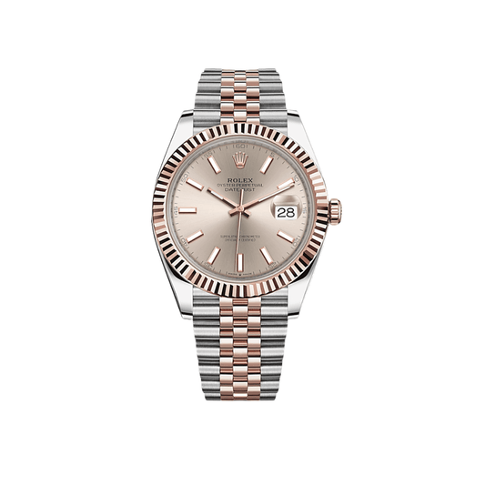 2025 Watch Datejust 126331 Stainless Steel Rose Gold Sundust Dial Jubilee