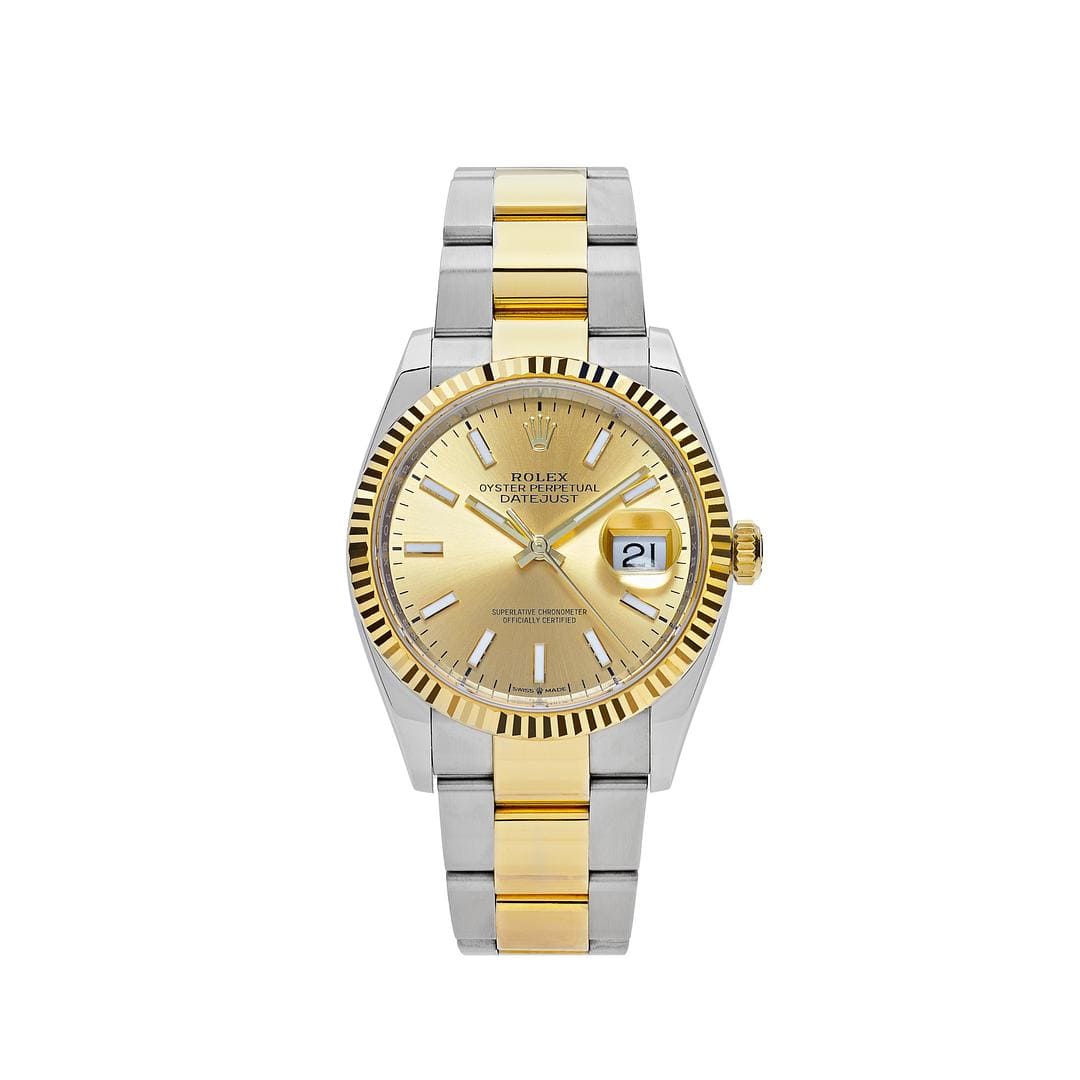 2025 Watch Datejust 126333 Stainless Steel Yellow Gold Champagne Dial