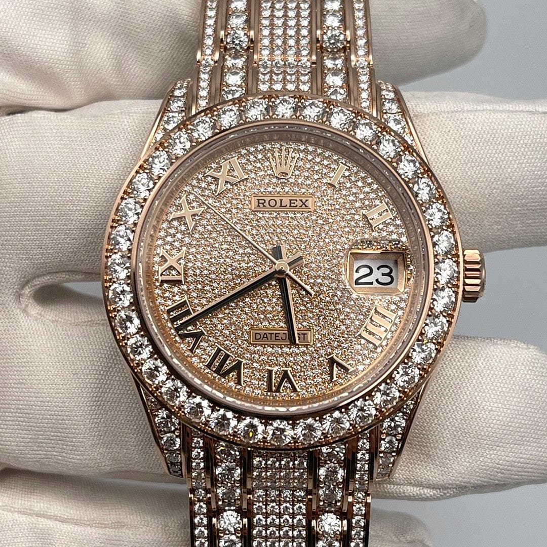 2025 Watch Datejust Pearlmaster 86405RBR Diamond Paved