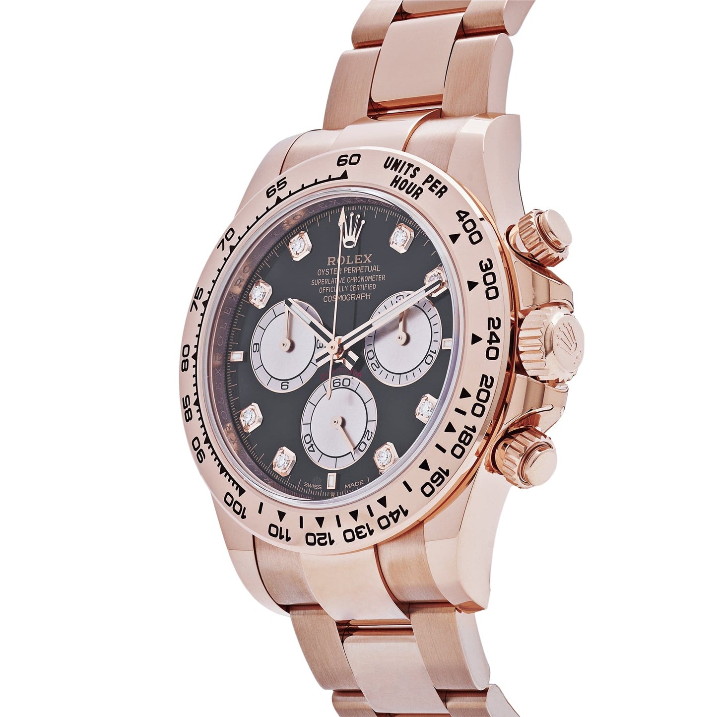 2025 Watch Daytona Cosmograph 126505 Rose Gold Black Diamond Dial (2024)