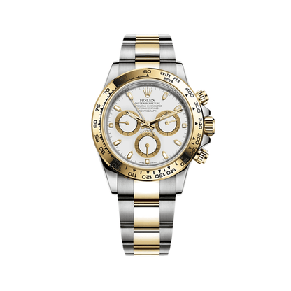 2025 Watch Daytona 116523 Stainless Steel Yellow Gold White Dial