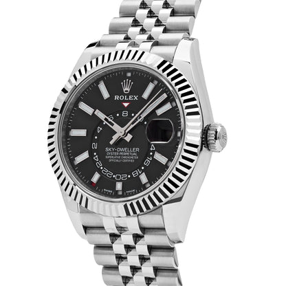2025 Watch Sky-Dweller 326934 Stainless Steel Black Dial Jubilee (2023)
