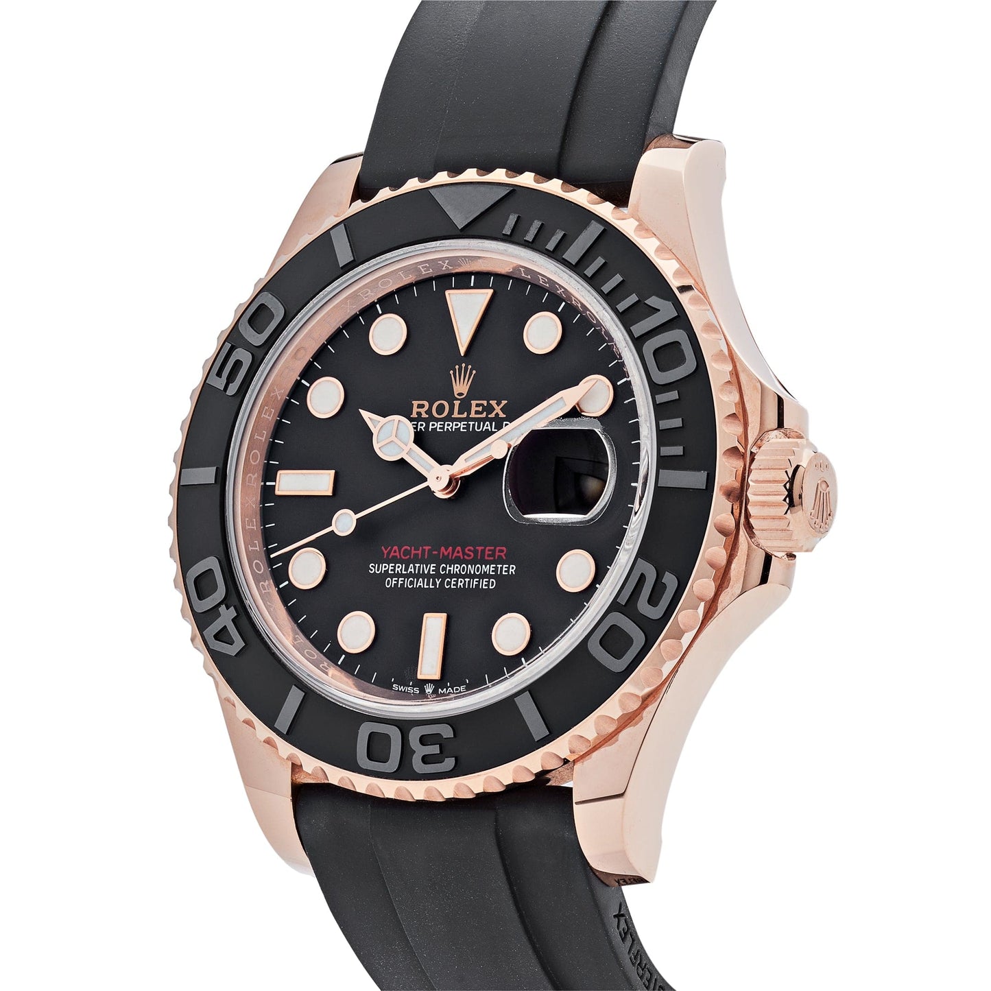 2025 Watch Yacht-Master 126655 Rose Gold Black Dial (2023)
